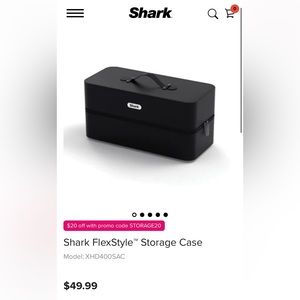 Shark FlexStyle Storage Case - new, in box. Never opened!
